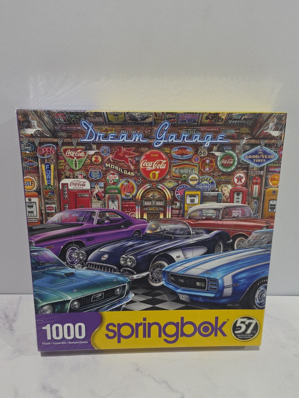 Dream Garage 1000-Piece Puzzle - Multicolor Dream Garage Brand New